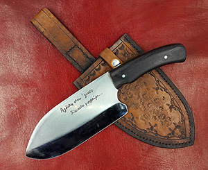 JN Coltello da Cucina-Chef fatto a mano CCW5c